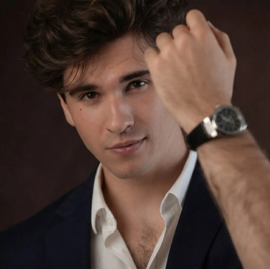 ChronoAstra founder and lead designer Raven Reichl wearing a watch
